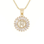 Circle Initial Necklace
