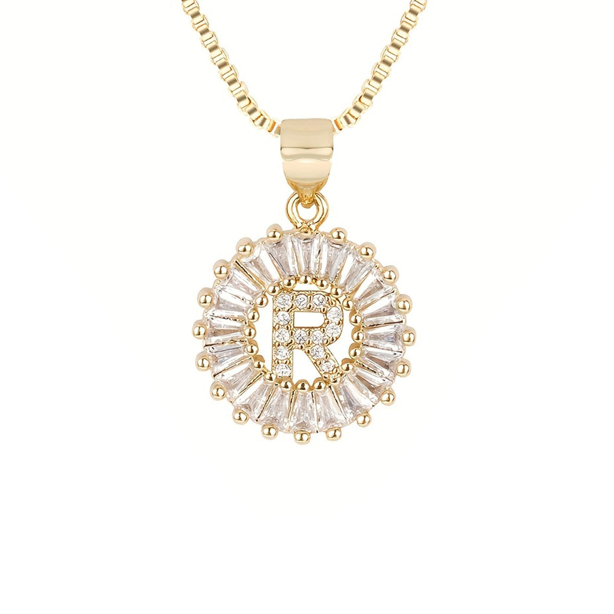 Circle Initial Necklace