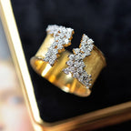 Bold Diamond Sparkle Open Ring