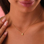 Dainty Minimal Letter Initial Necklace