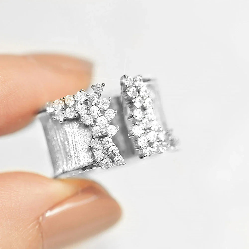Bold Diamond Sparkle Open Ring