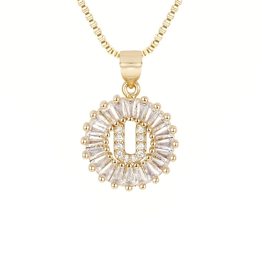 Circle Initial Necklace
