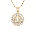Circle Initial Necklace