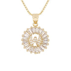 Circle Initial Necklace