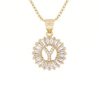 Circle Initial Necklace