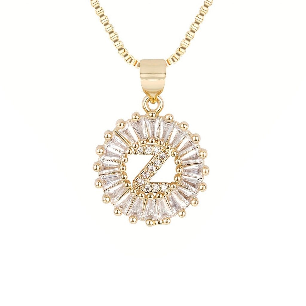 Circle Initial Necklace