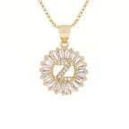 Circle Initial Necklace