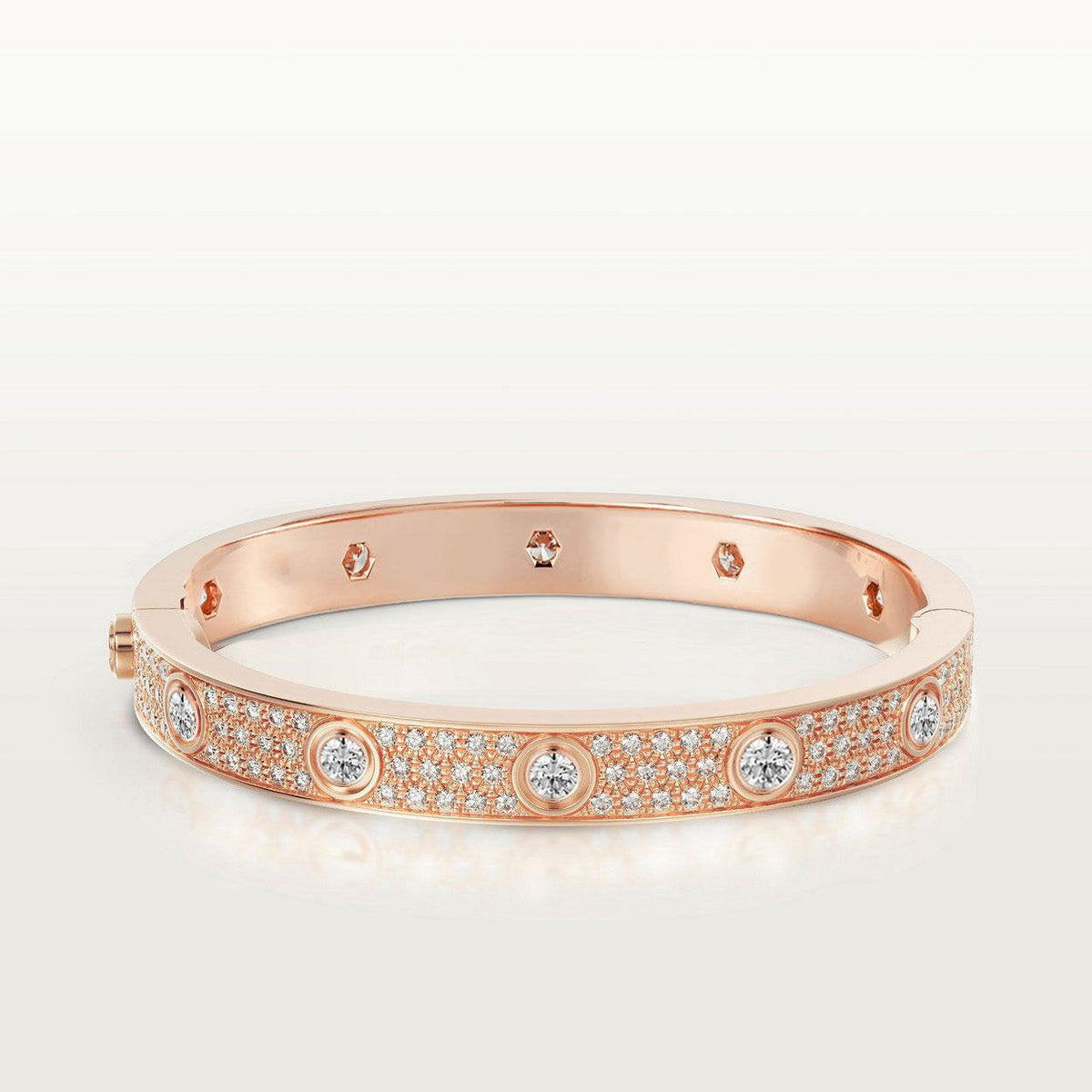 LOVE BRACELET 6.1MM DIAMOND-PAVED 10 BIG DIAMONDS VIP