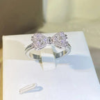 Charming Diamond Bow Ring