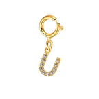 Dainty Cuban Figaro Chain Letter Initial Bracelet