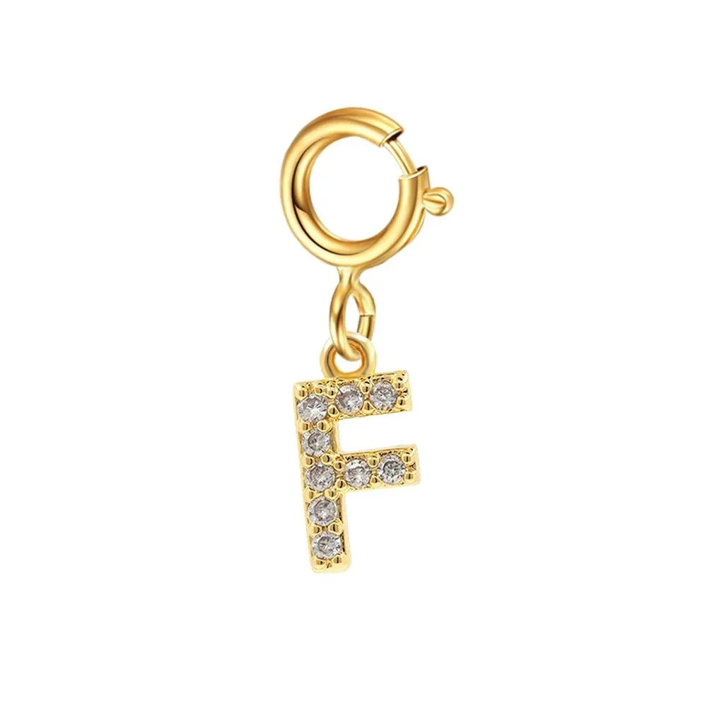 Dainty Cuban Figaro Chain Letter Initial Bracelet