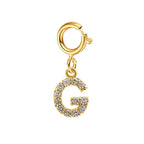 Dainty Cuban Figaro Chain Letter Initial Bracelet