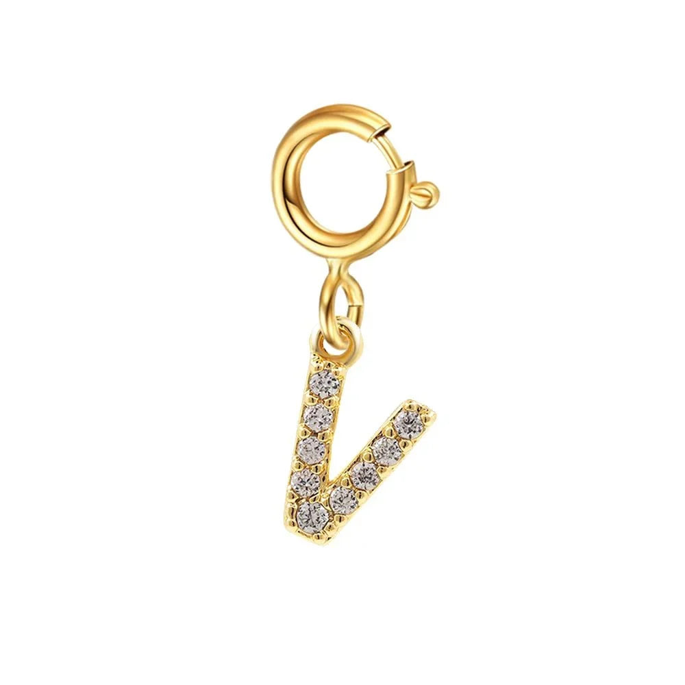 Dainty Cuban Figaro Chain Letter Initial Bracelet