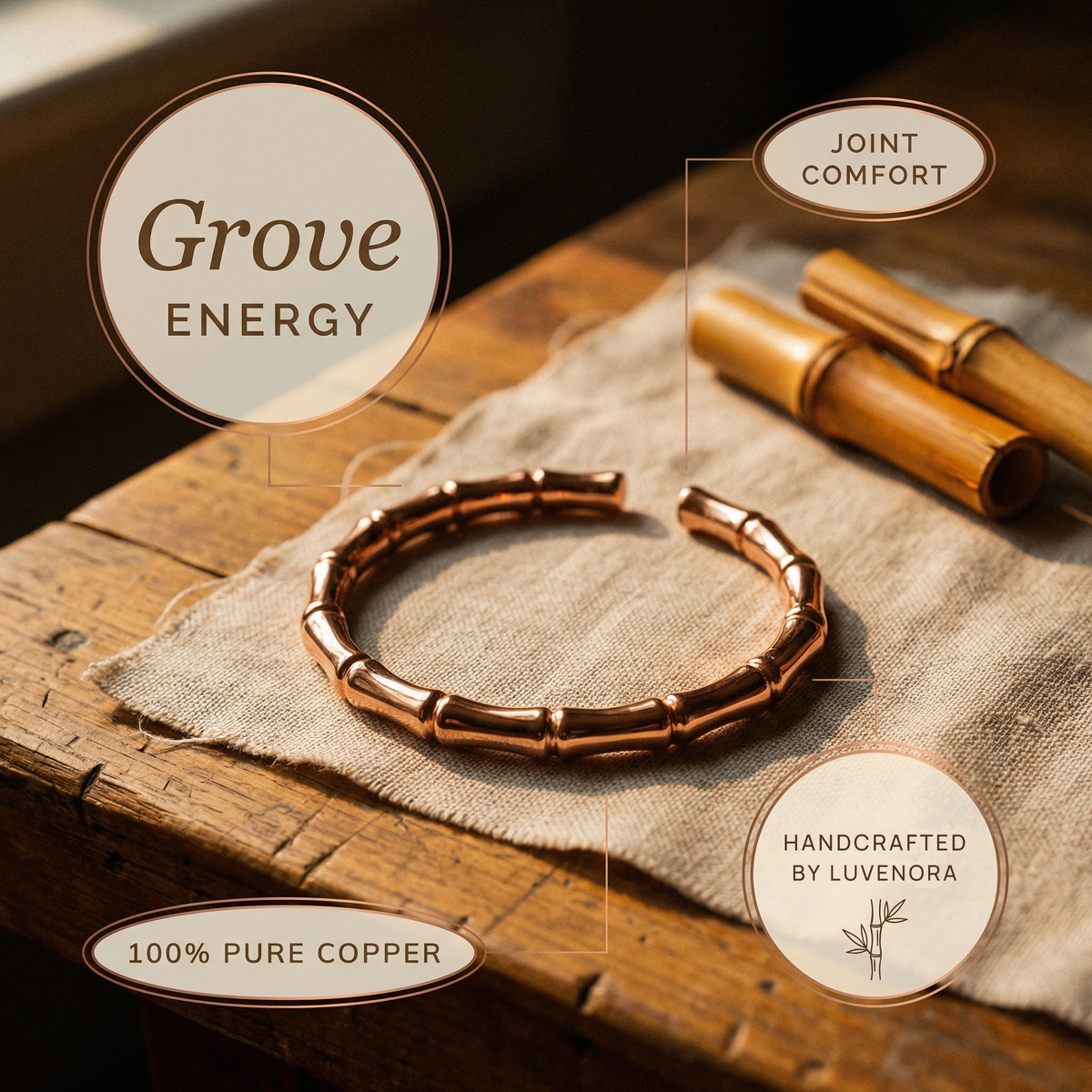 Luvenora's Grove Copper Bracelet