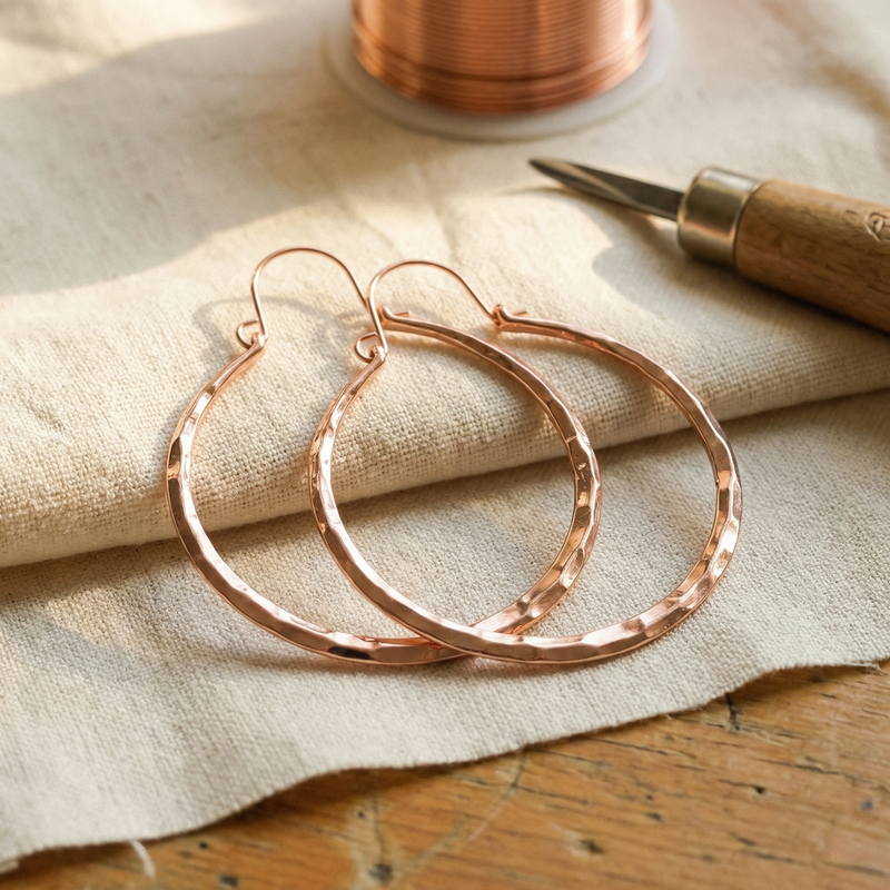 Luvenora's Willow Copper Earrings