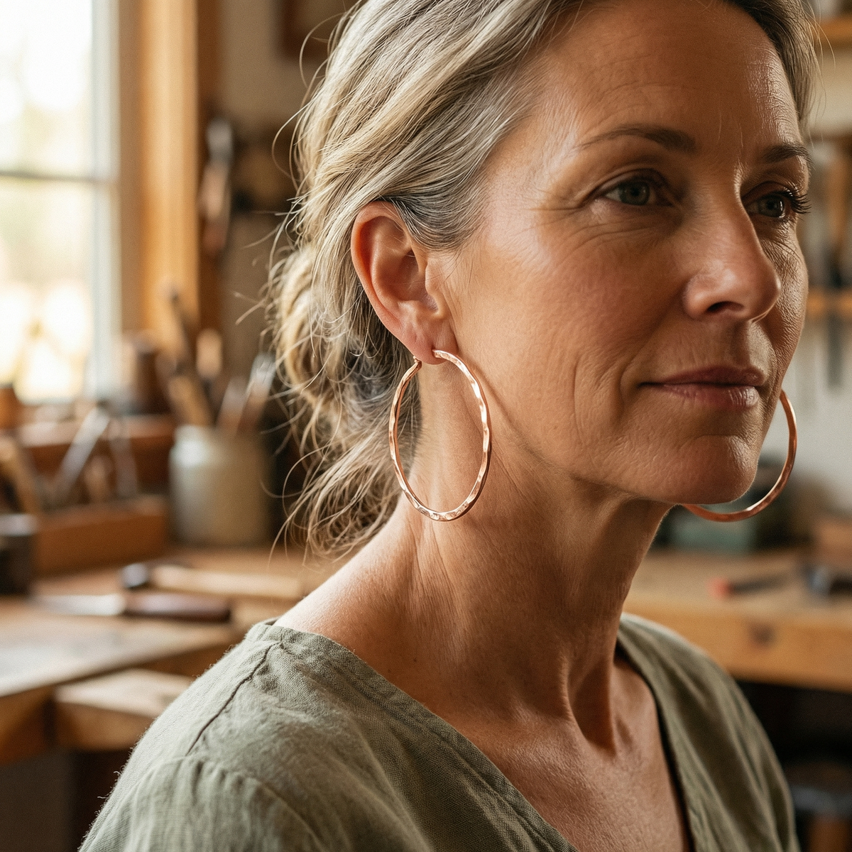 Luvenora's Willow Copper Earrings