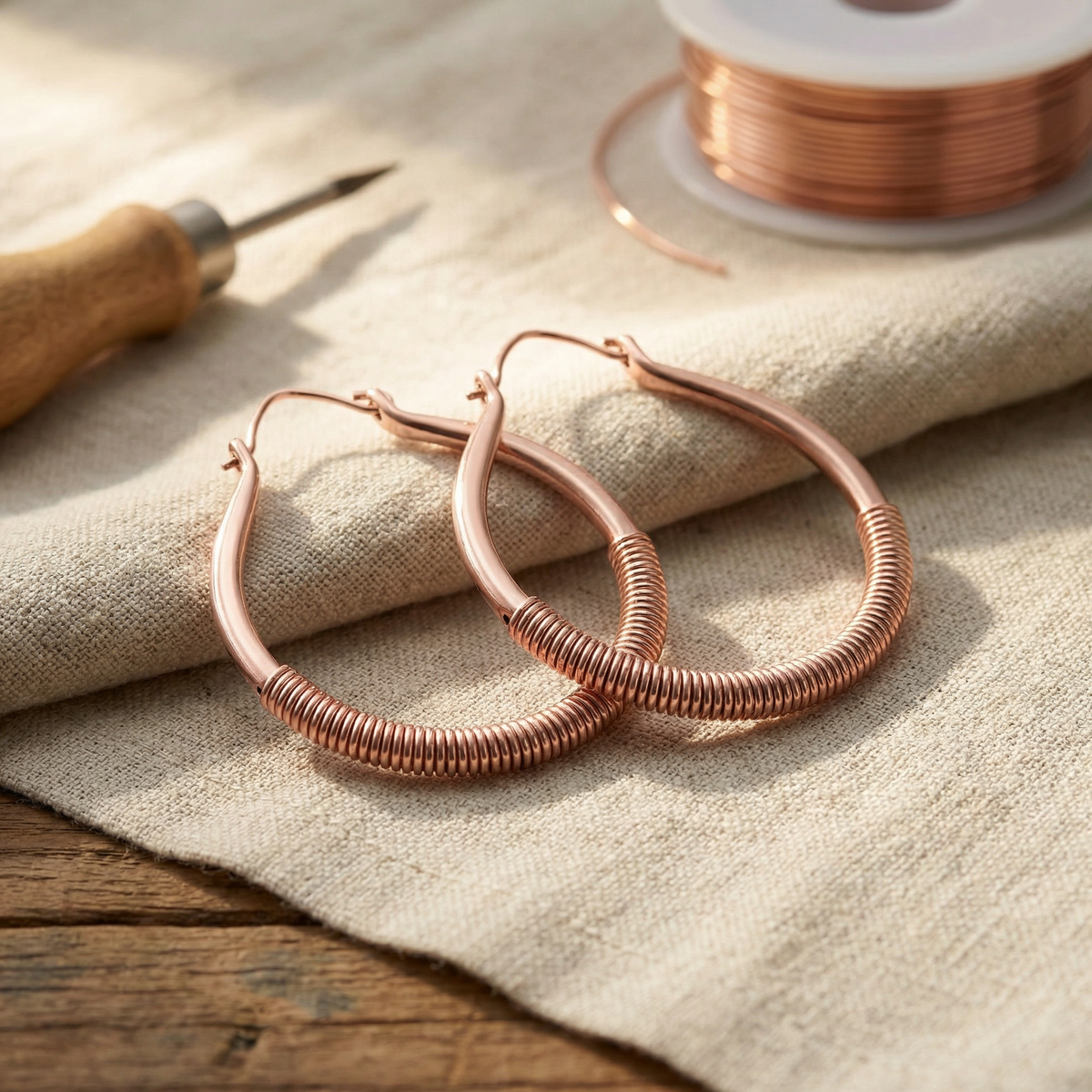 Luvenora's Creek Copper Earrings