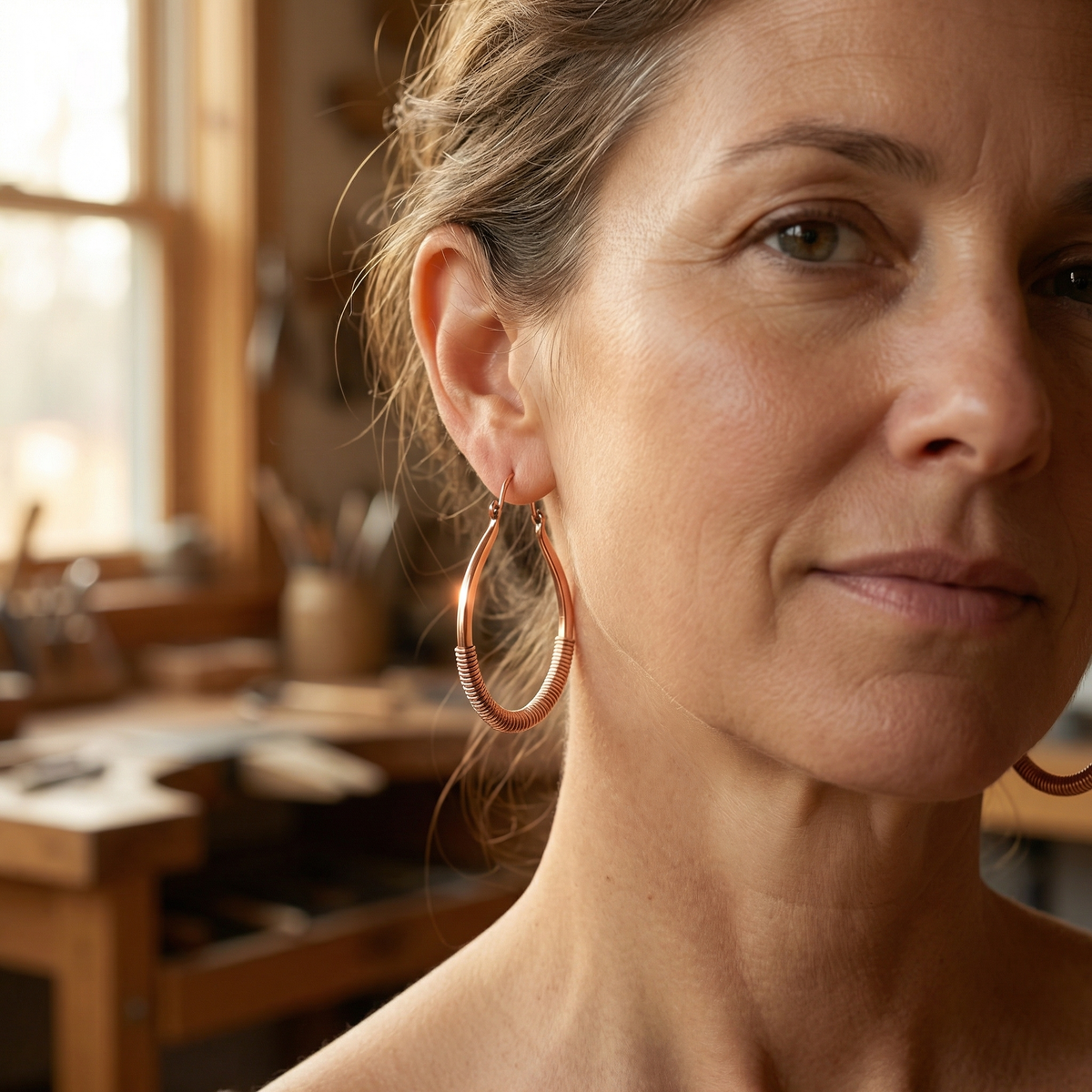 Luvenora's Creek Copper Earrings