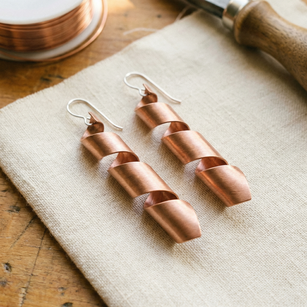 Luvenora's Dusk Copper Earrings