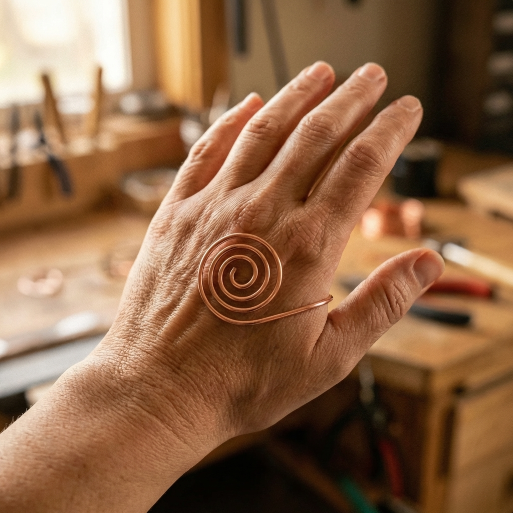 Luvenora's Flow Copper Hand Spiral