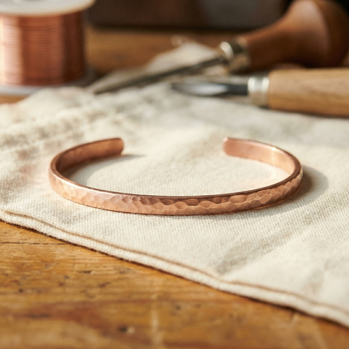 Luvenora's Sand Copper Anklet