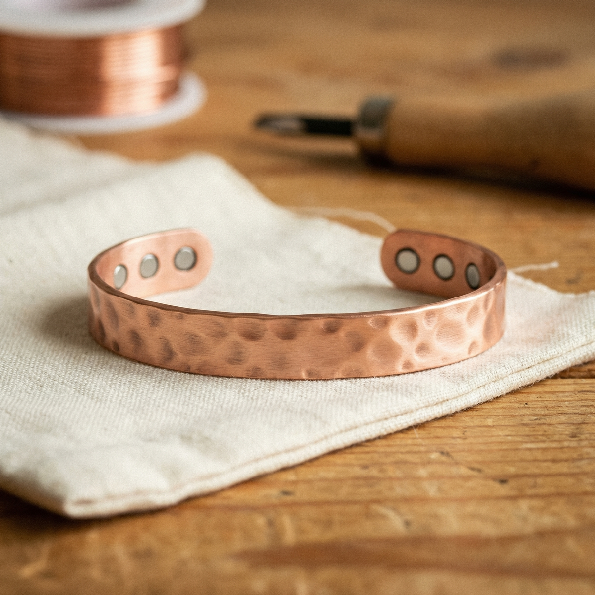 Luvenora's Lodestone Copper Bracelet