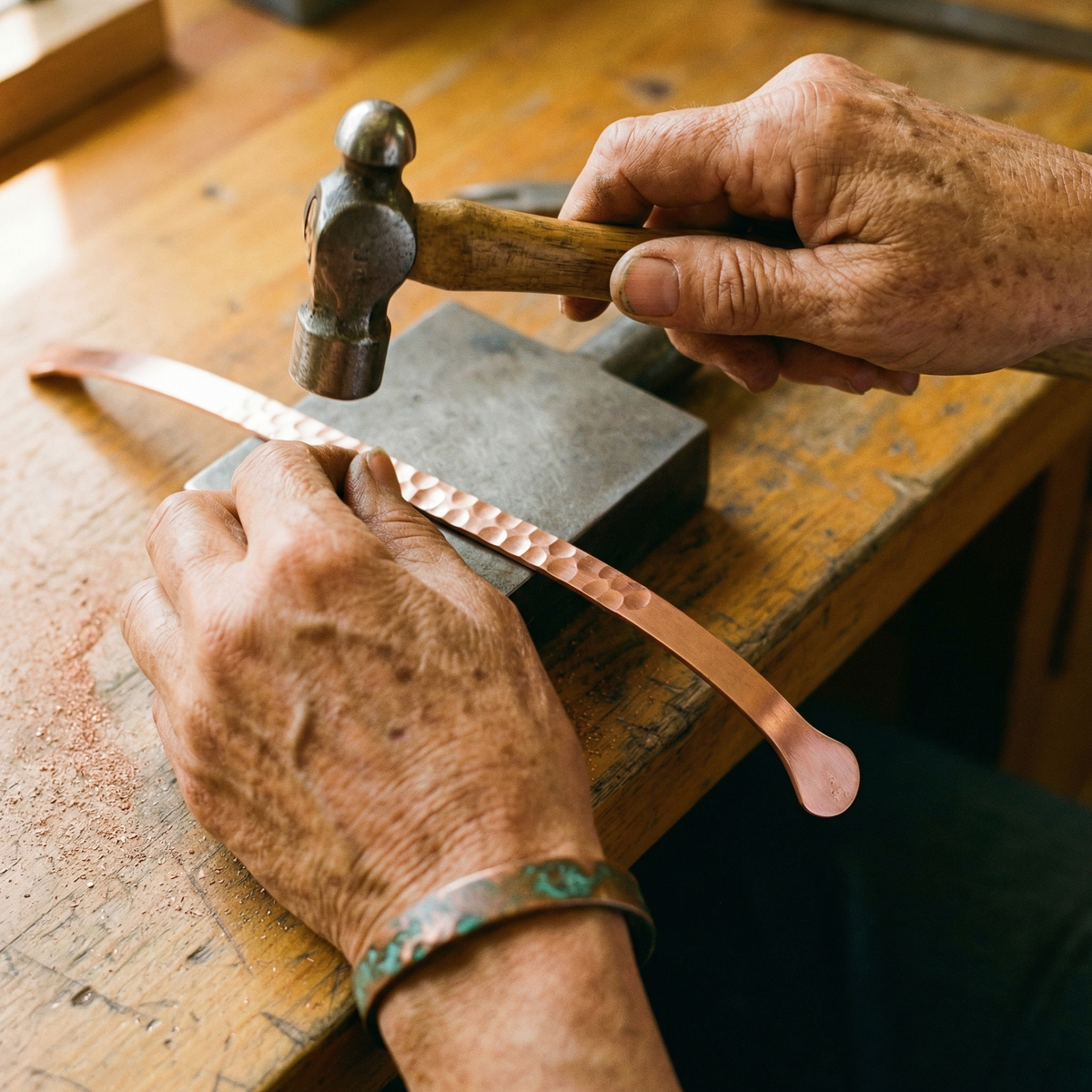 Luvenora's Lodestone Copper Bracelet