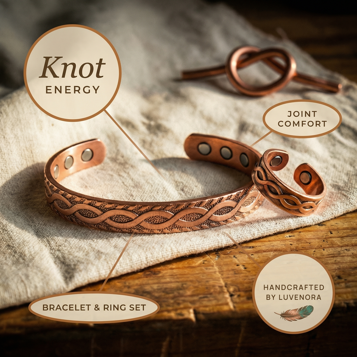 Luvenora's Knot Copper Set