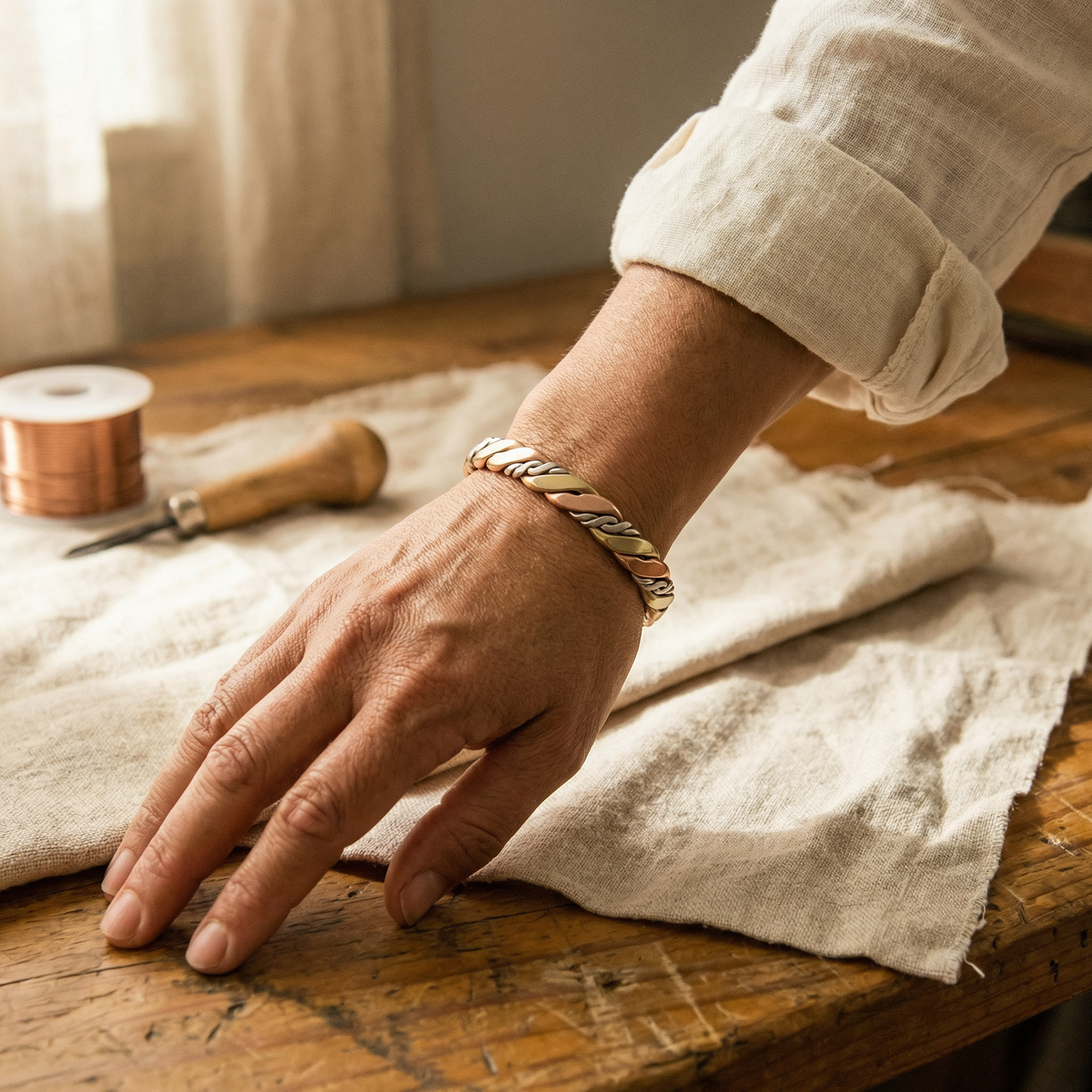 Luvenora's Stone Copper Bracelet