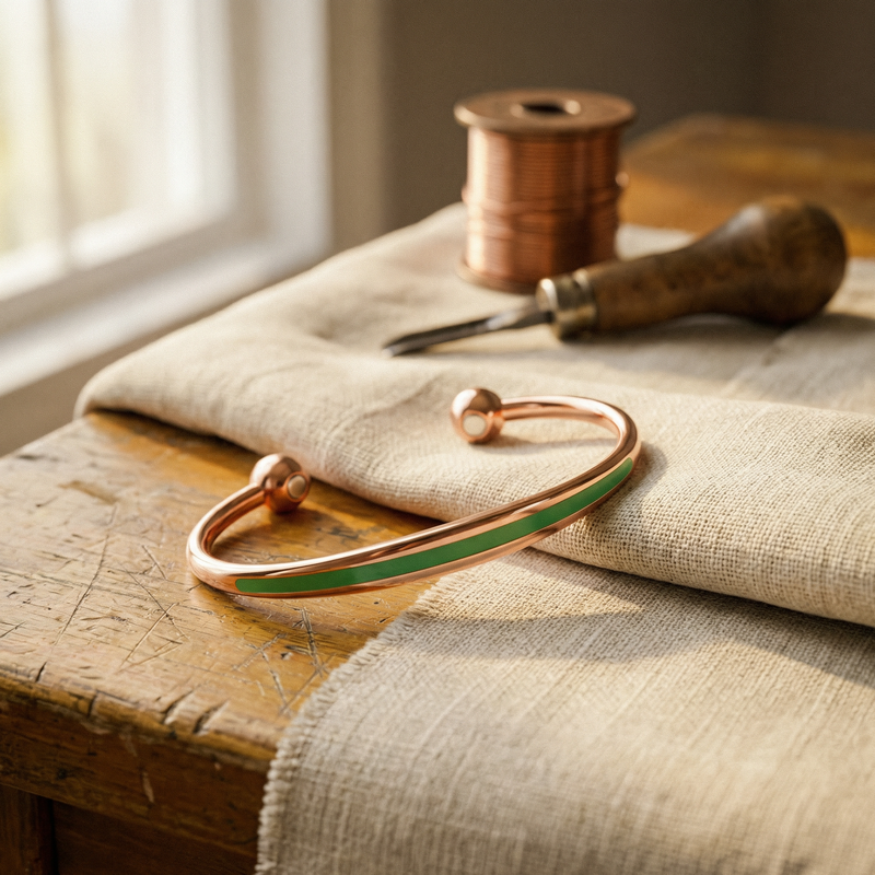Luvenora's Jade Copper Bracelet