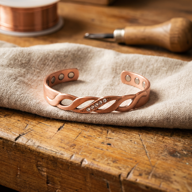 Luvenora's Seam Copper Bracelet