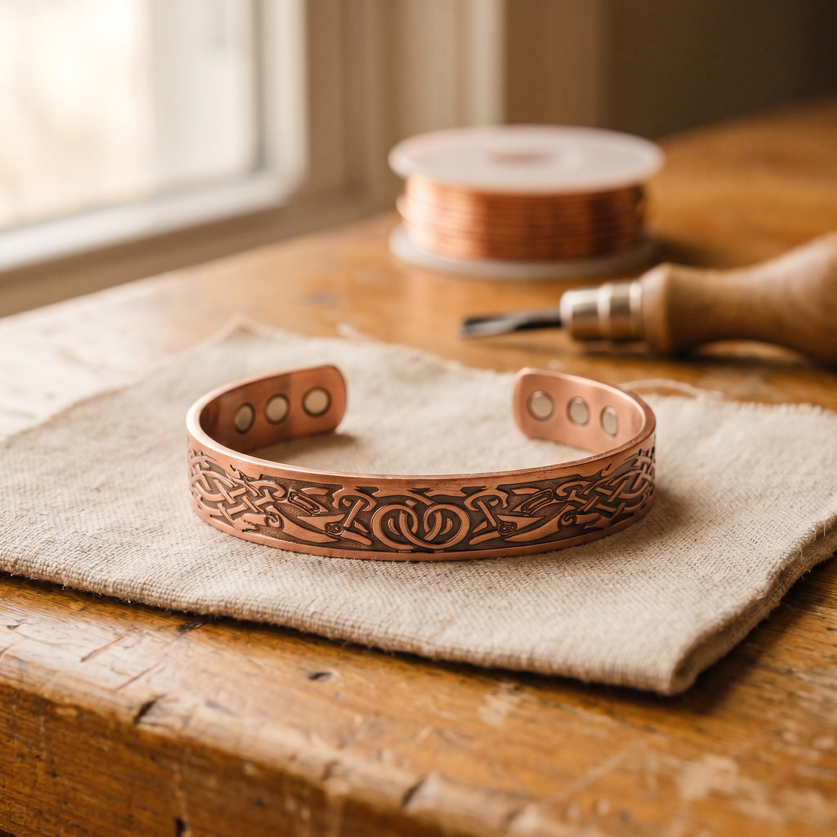 Luvenora's Flow Copper Bracelet