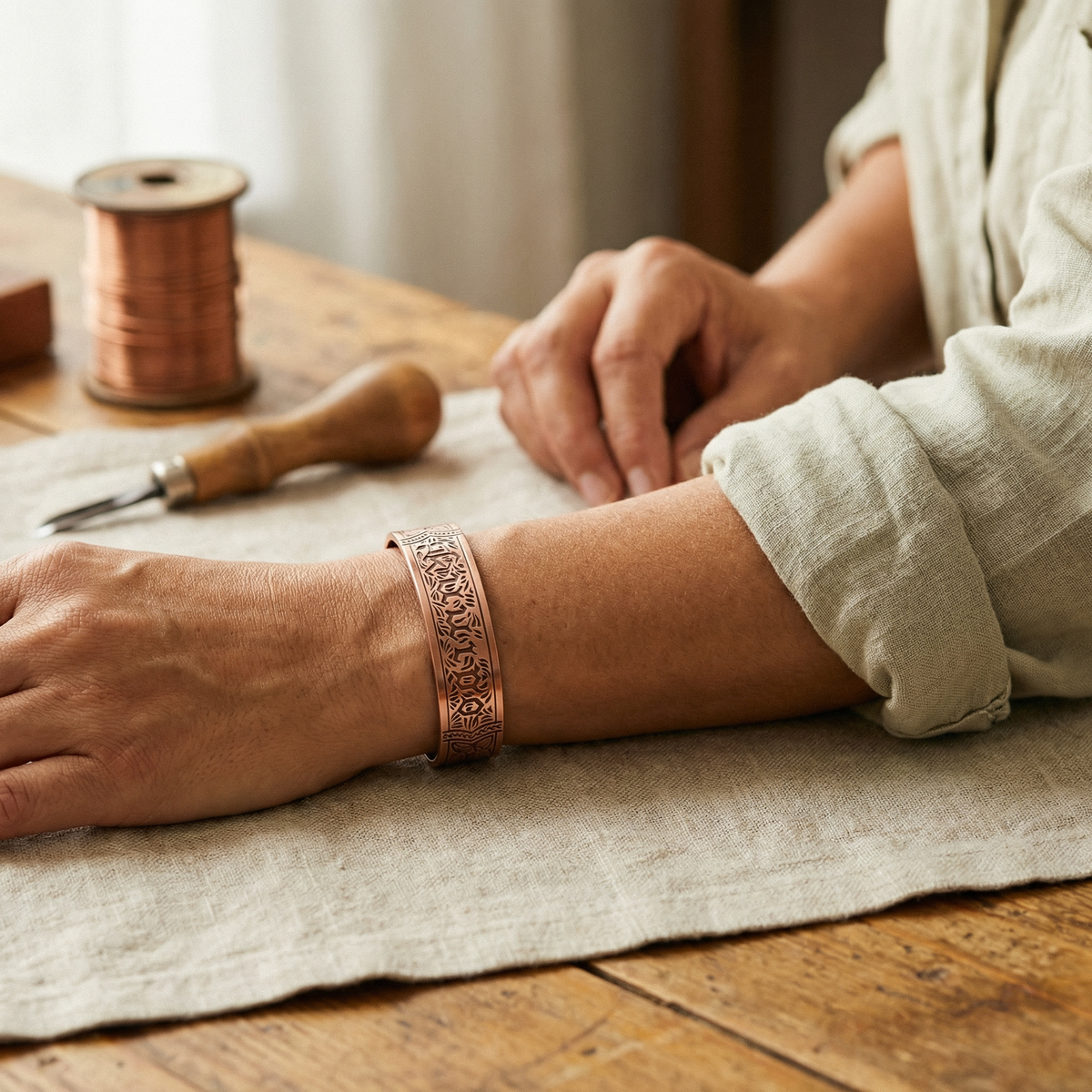 Luvenora's Drift Copper Bracelet