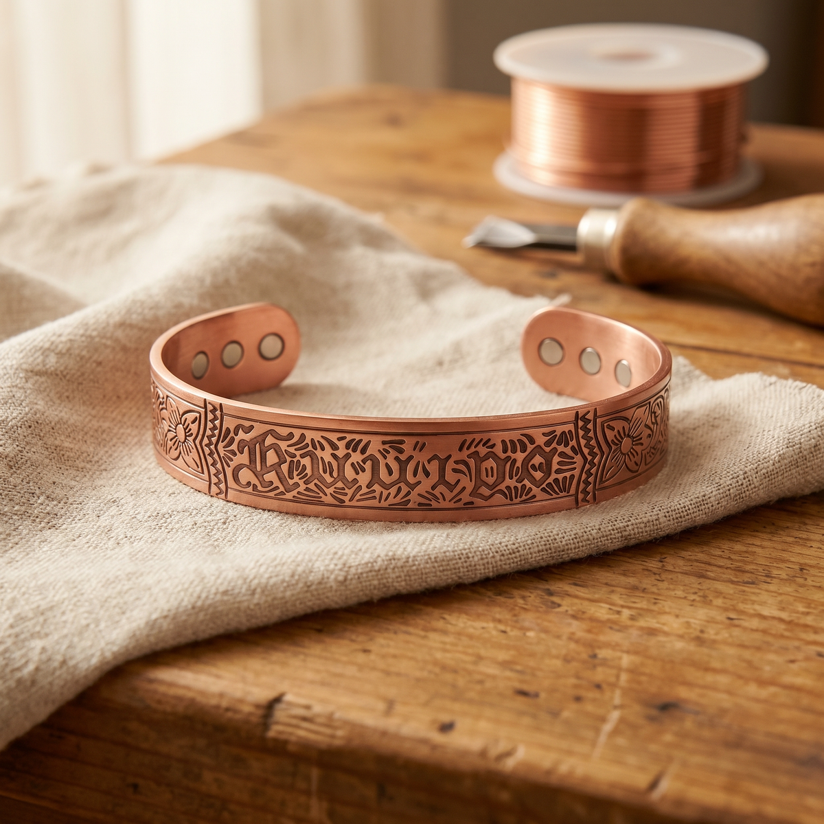 Luvenora's Drift Copper Bracelet