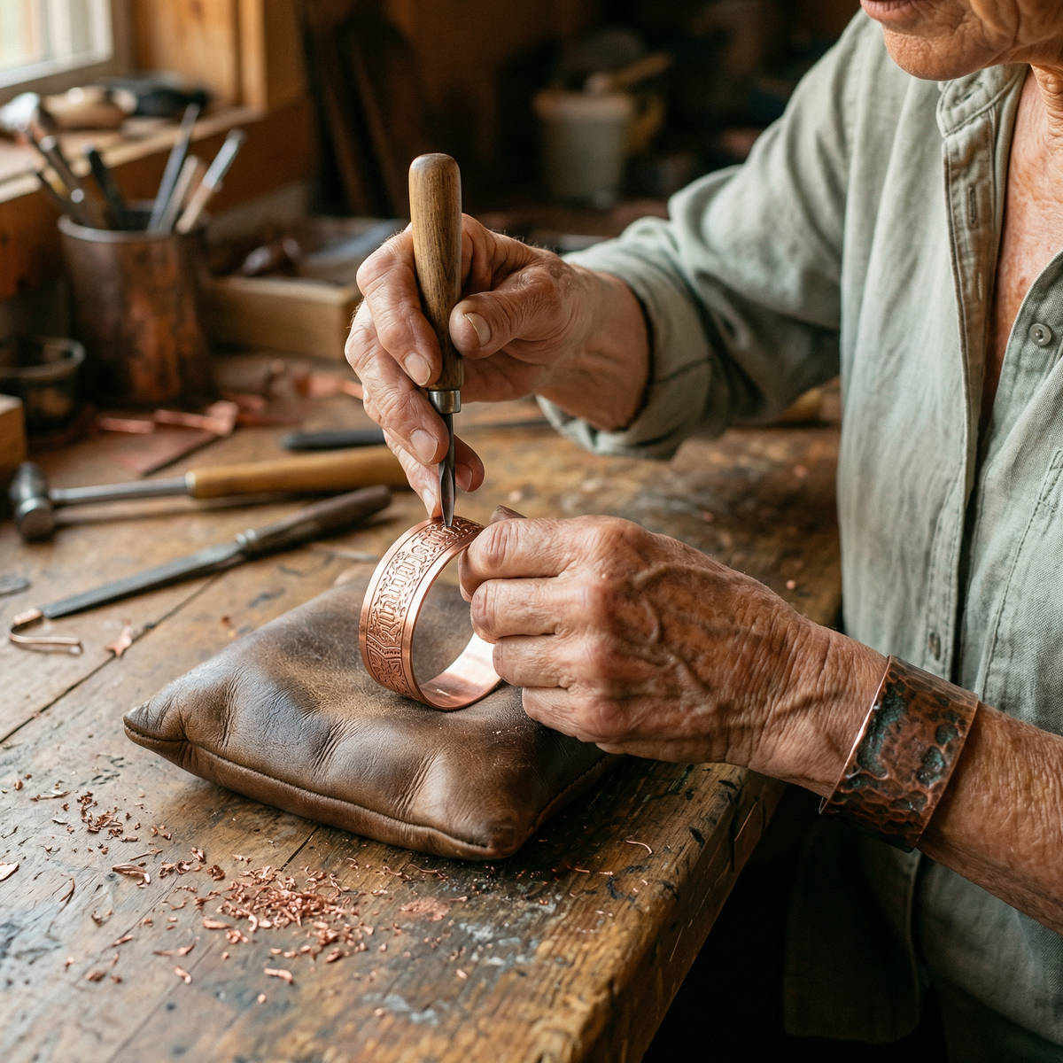 Luvenora's Drift Copper Bracelet