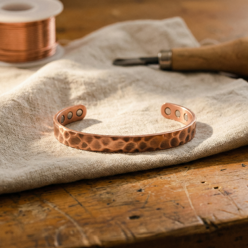 Luvenora's Furrow Copper Bracelet