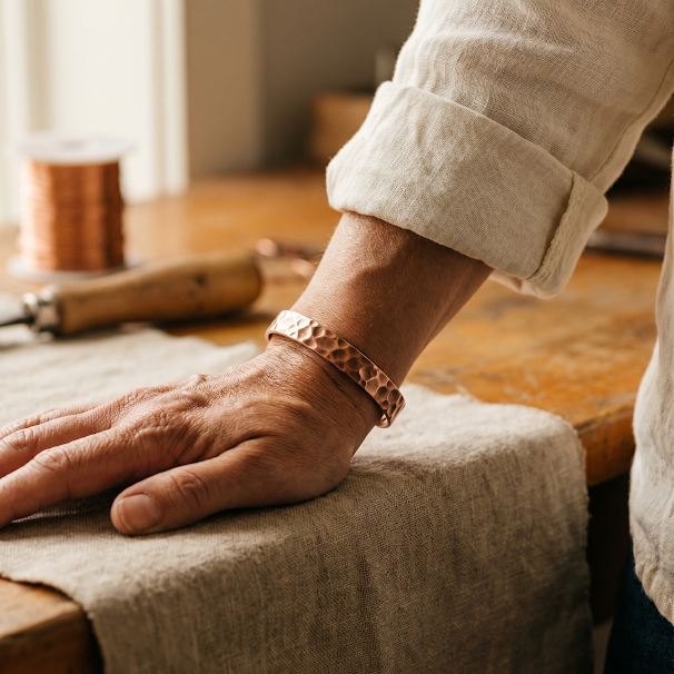 Luvenora's Furrow Copper Bracelet