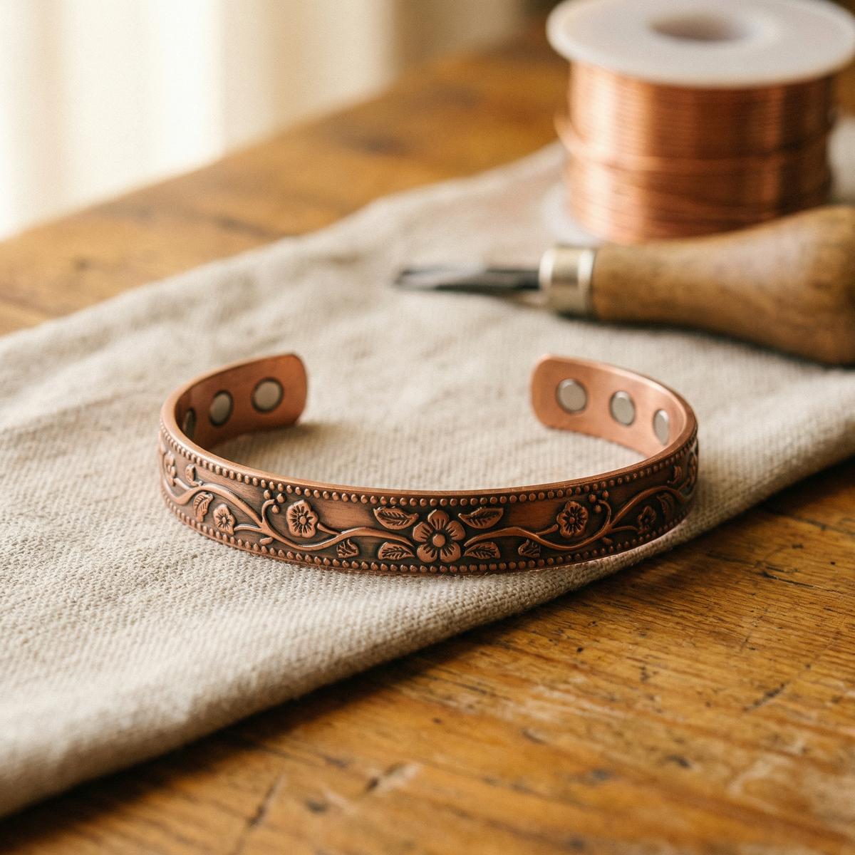 Luvenora's Knell Copper Bracelet