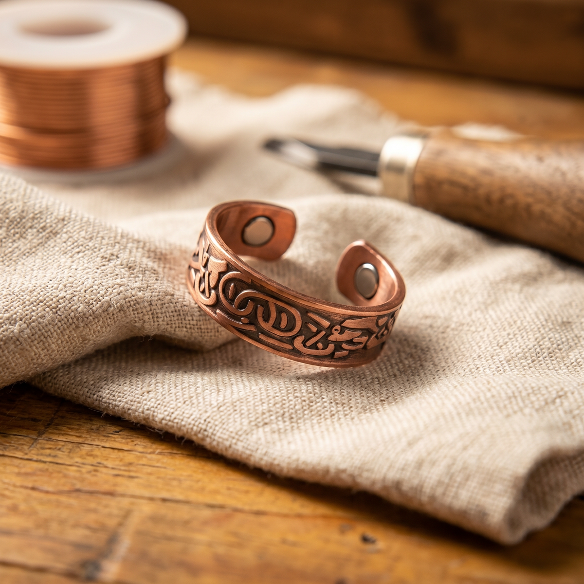Luvenora's Burr Copper Ring