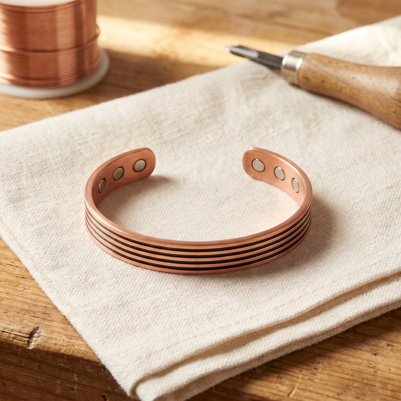 Luvenora's Sage Copper Bracelet