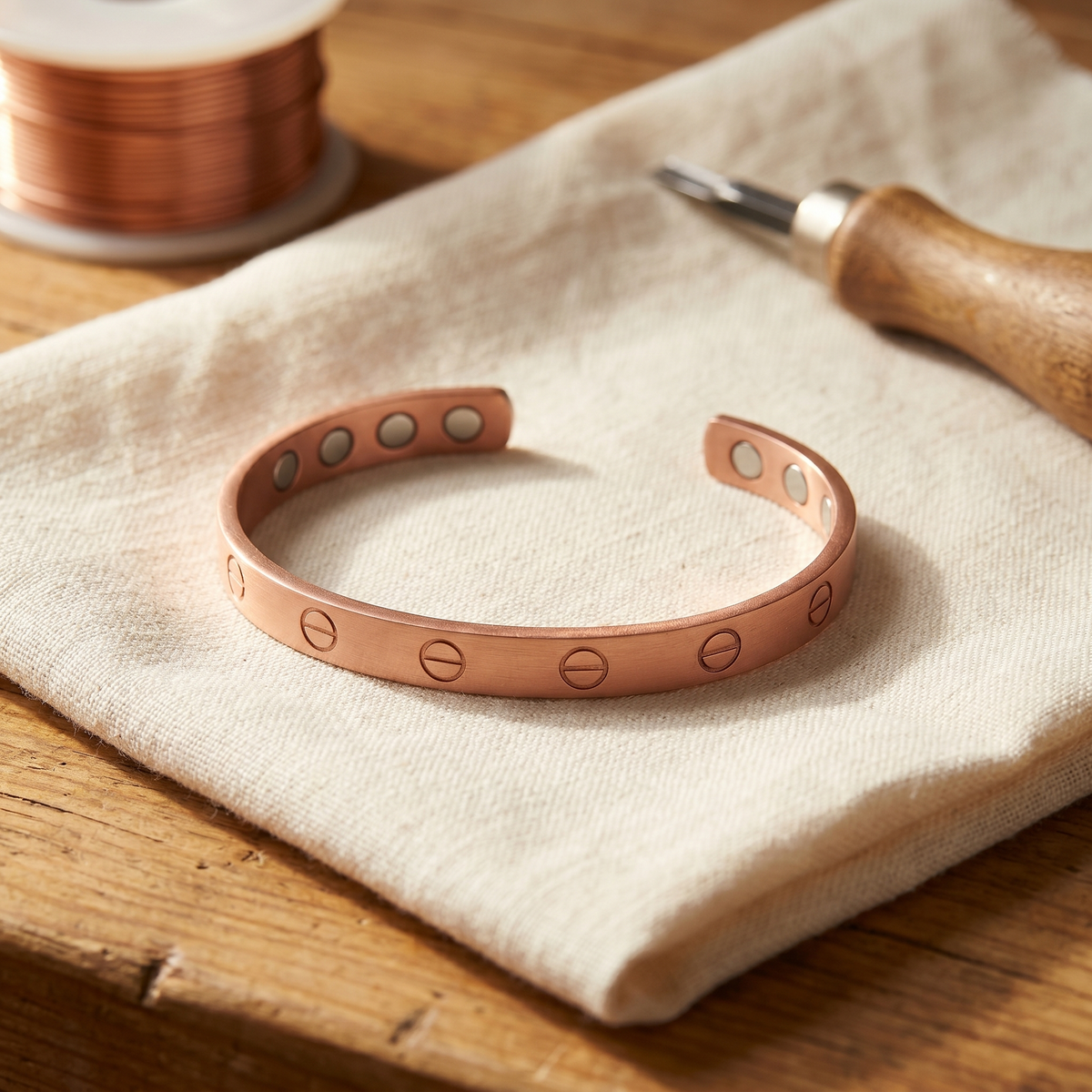 Luvenora's Bolt Copper Bracelet