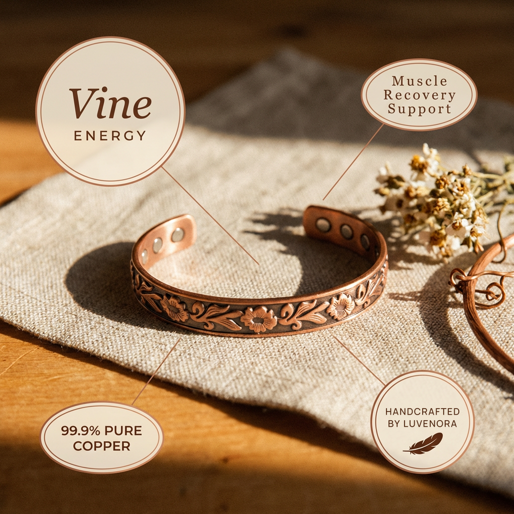 Luvenora's Vine Copper Bracelet