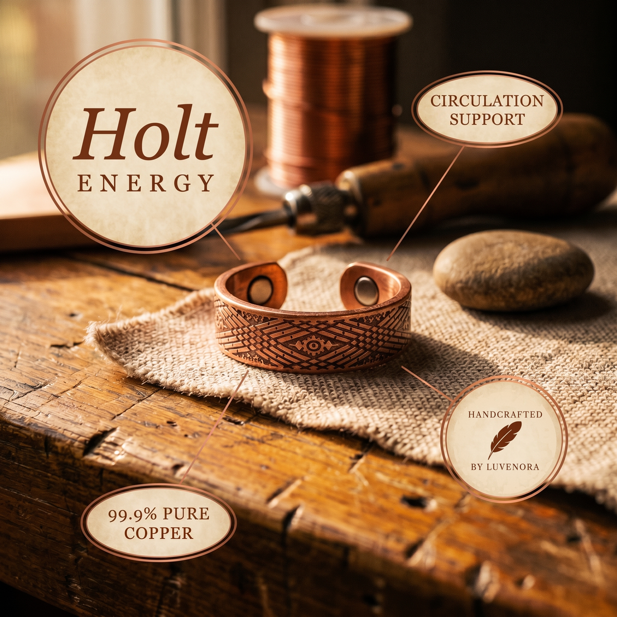 Luvenora's Holt Copper Ring