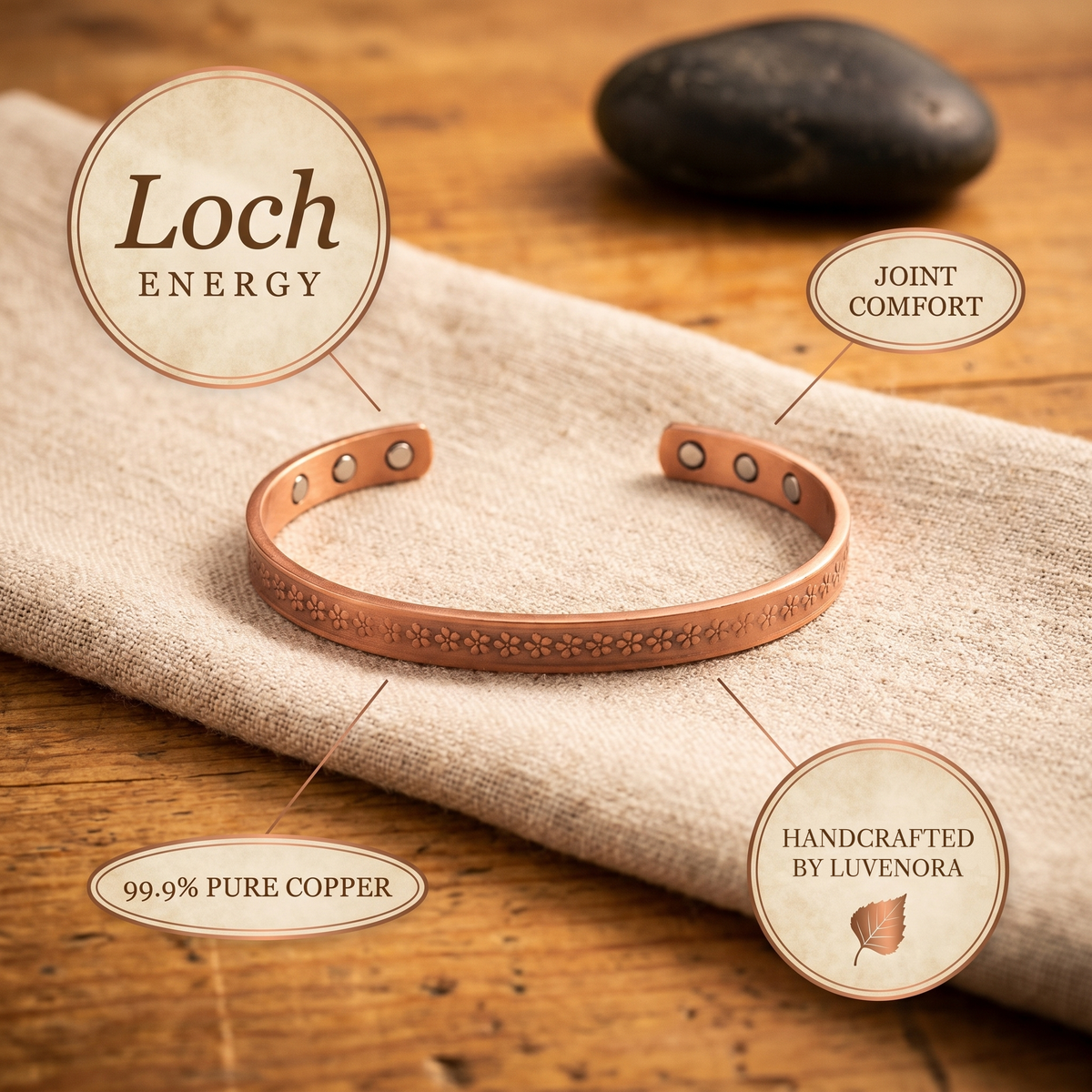 Luvenora's Loch Copper Bracelet