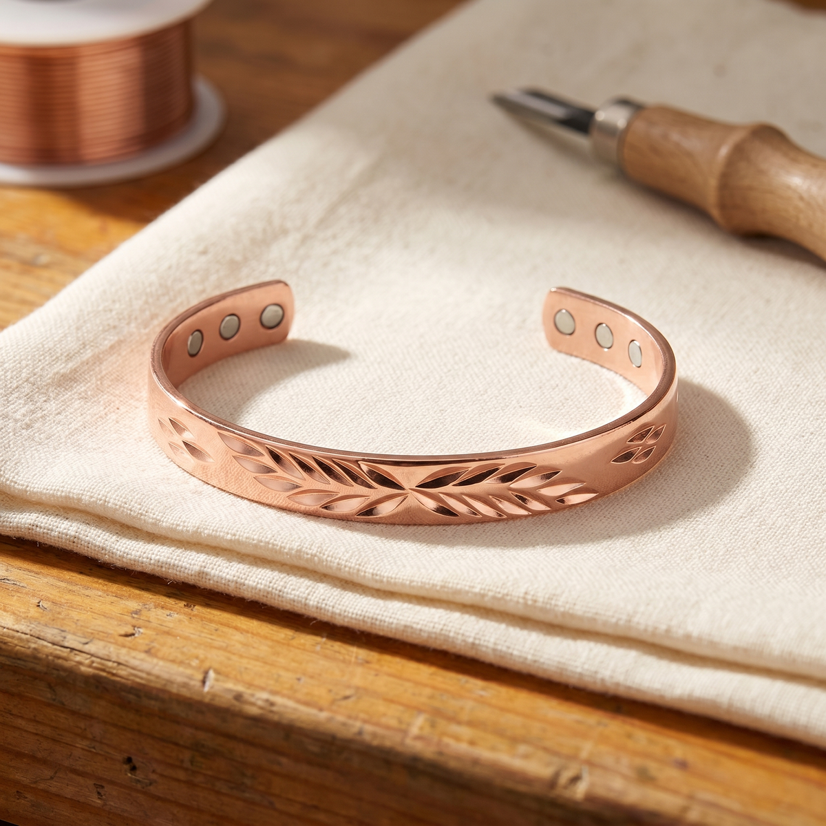 Luvenora's Lunar Copper Bracelet