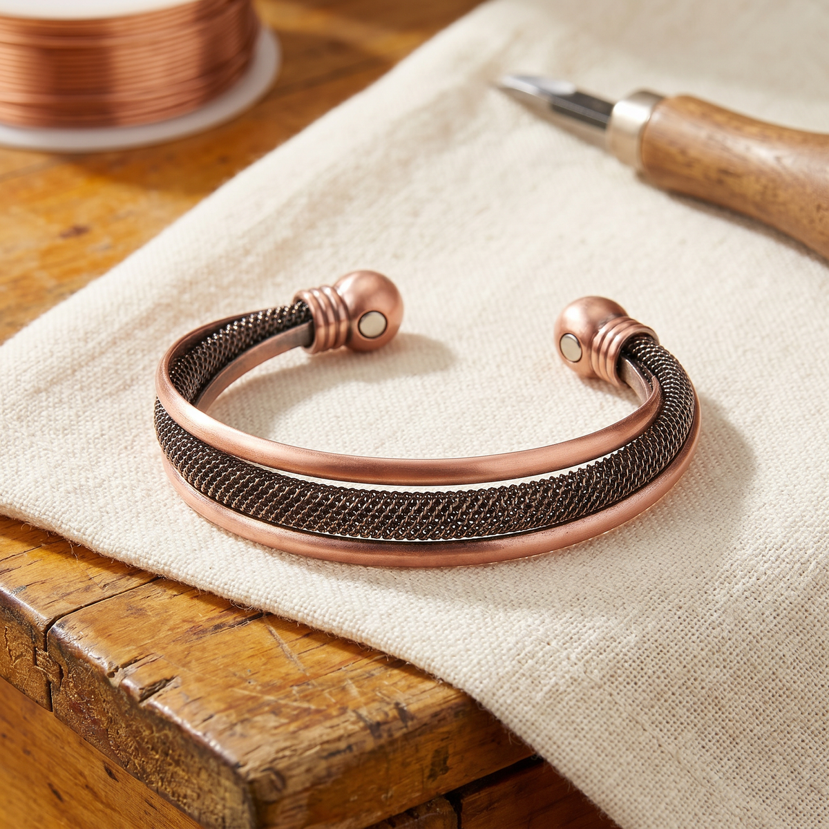 Luvenora's Cairn Copper Bracelet
