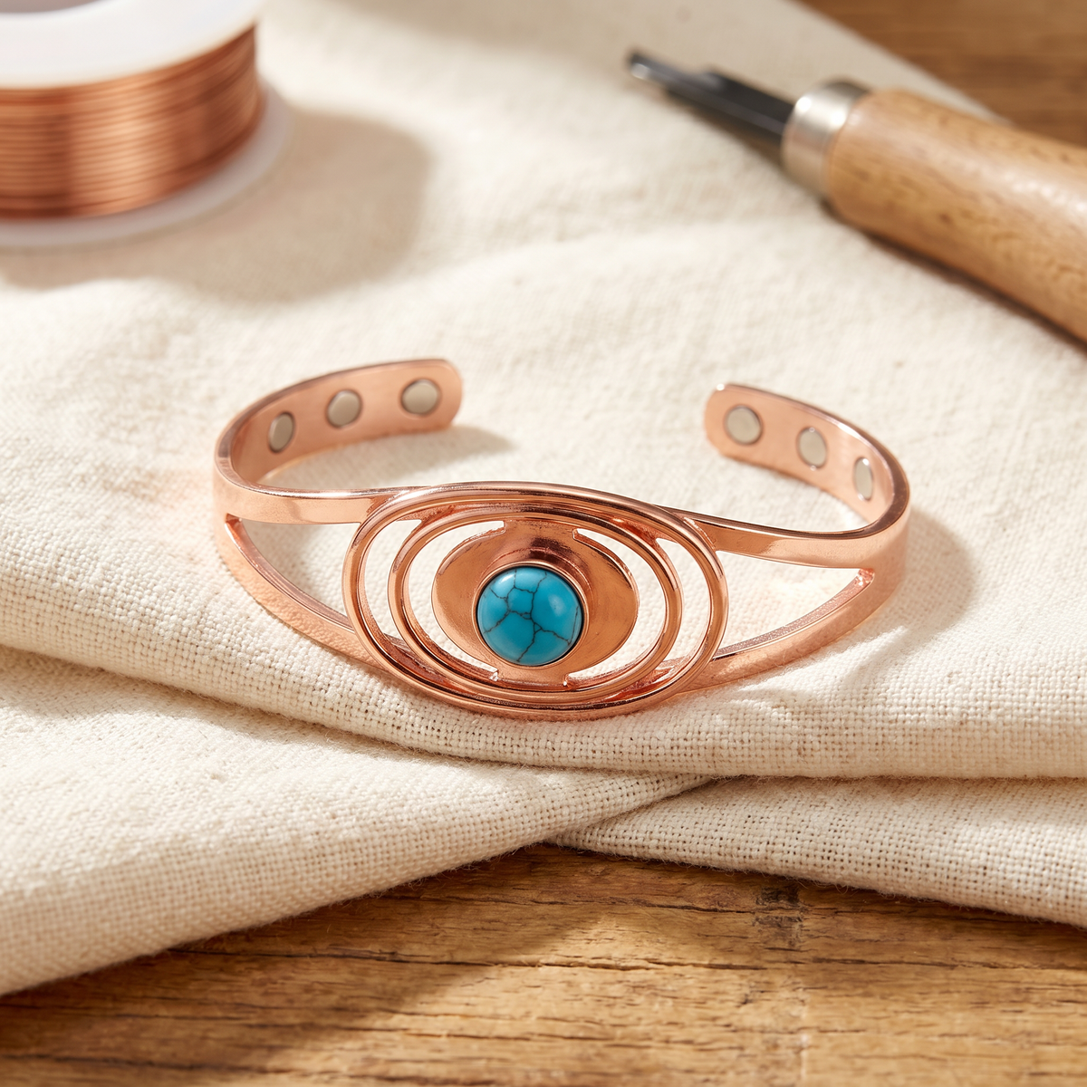 Luvenora's Sedge Copper Bracelet