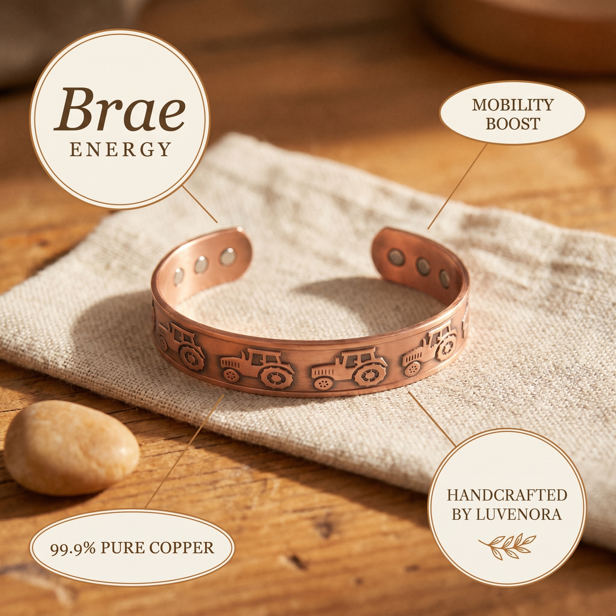 Luvenora's Brae Copper Bracelet