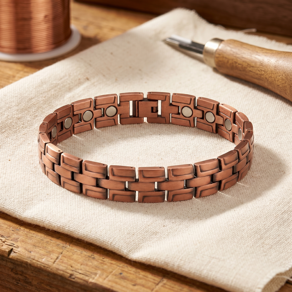Luvenora's Gorse Men's Copper Bracelet