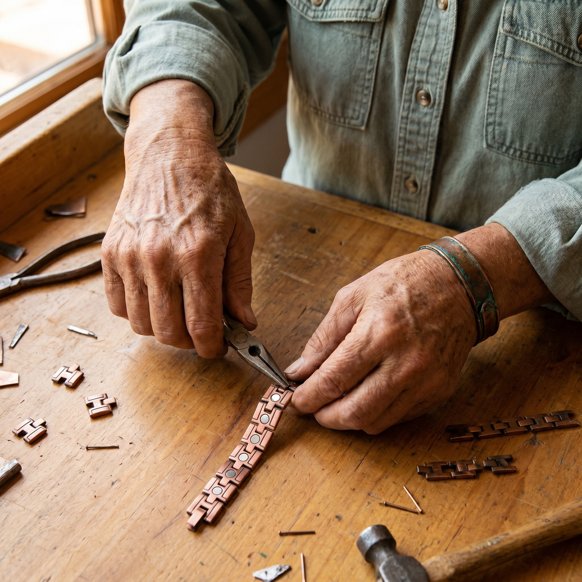 Luvenora's Gorse Men's Copper Bracelet